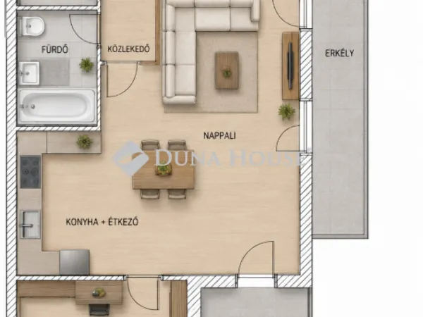 Eladó lakás Budapest XXIII. kerület, Soroksár-Újtelep 60 nm