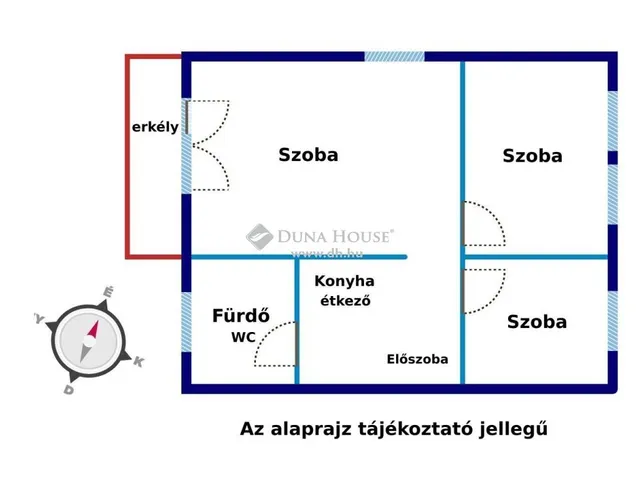 Eladó lakás Halásztelek 60 nm