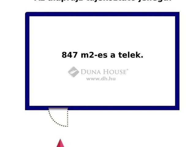 Eladó telek Gyál 847 nm