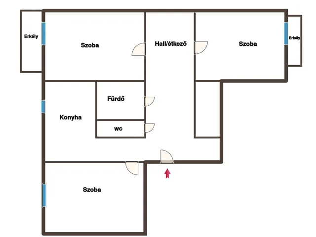 Eladó lakás Budapest XV. kerület, Újpalota 71 nm