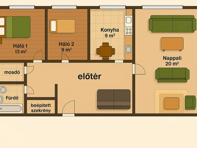 Eladó lakás Budapest IV. kerület 67 nm