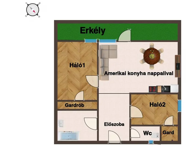 Eladó lakás Budapest II. kerület 52 nm