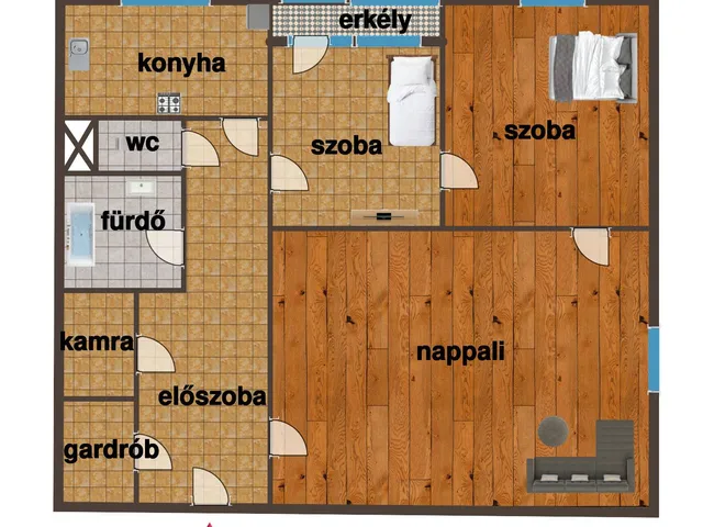 Eladó lakás Budapest XV. kerület, Újpalota 63 nm