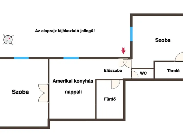 Eladó lakás Budapest VII. kerület 57 nm