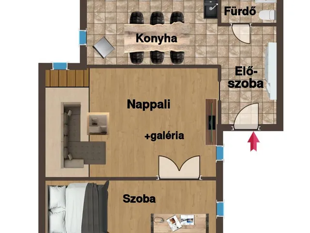 Eladó lakás Budapest VI. kerület, Nagykörúton belüli terület 54 nm