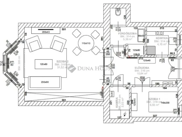 Eladó lakás Budapest V. kerület 58 nm