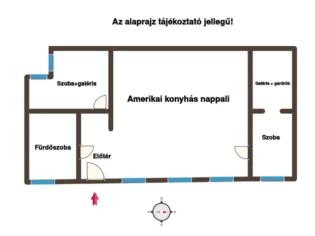 Eladó lakás Budapest VIII. kerület, Palotanegyed 58 nm