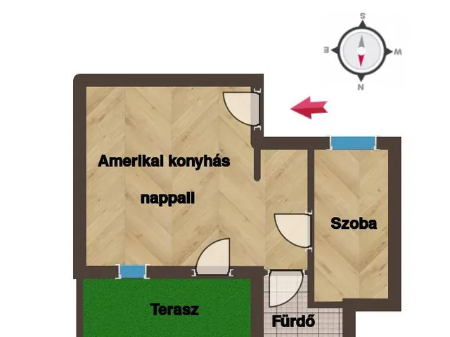 Eladó lakás Budapest XIII. kerület, Újlipótváros 39 nm