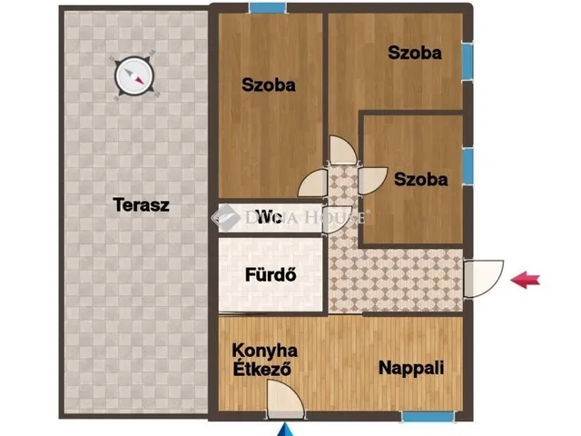 Eladó lakás Teskánd 87 nm