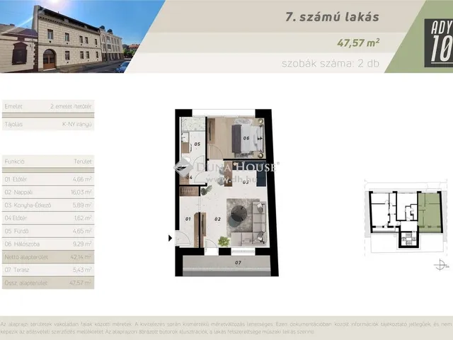 Eladó lakás Zalaegerszeg, Belváros 47 nm