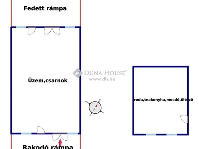 Kiadó kereskedelmi és ipari ingatlan Helvécia 325 nm