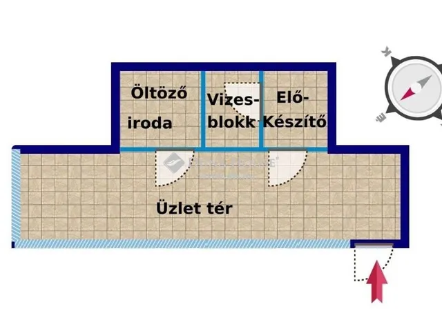 Eladó kereskedelmi és ipari ingatlan Budapest XIII. kerület, Vizafogó 30 nm