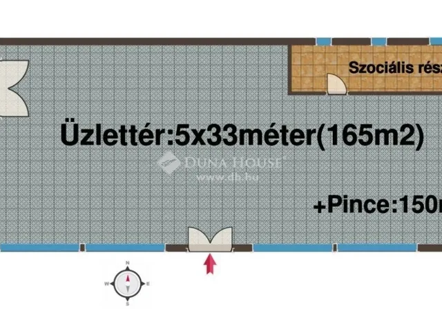 Kiadó kereskedelmi és ipari ingatlan Nagykőrös 165 nm