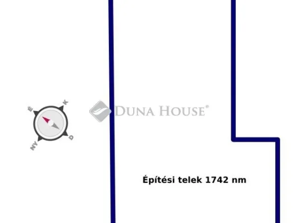 Eladó telek Ballószög 1742 nm
