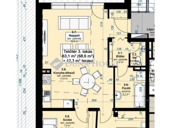 Eladó lakás Kecskemét, Bethlenváros 74 nm