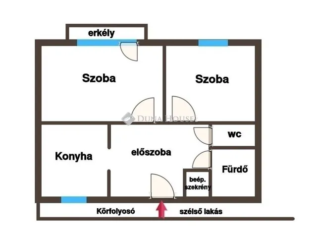 Eladó lakás Kecskemét, Hunyadiváros 48 nm