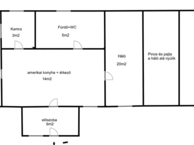 Eladó ház Hásságy 72 nm