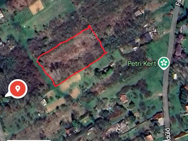 Eladó telek Pogány 1800 nm