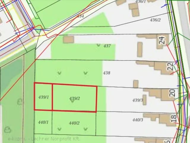 Eladó telek Kozármisleny 921 nm