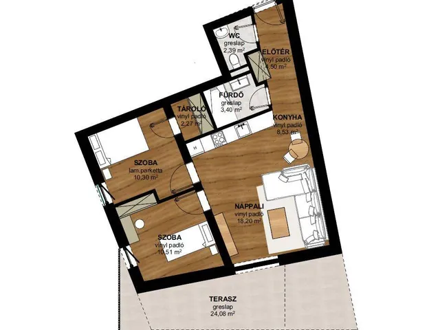 Eladó lakás Pécs 58 nm