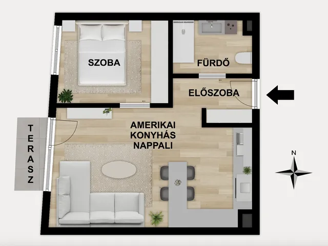 Eladó lakás Budapest III. kerület, Óbuda, Pacsirtamező utca 40 nm