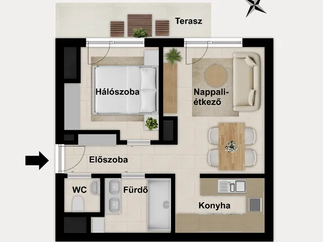 Eladó lakás Szeged, Belváros, Szentháromság utca 42 nm