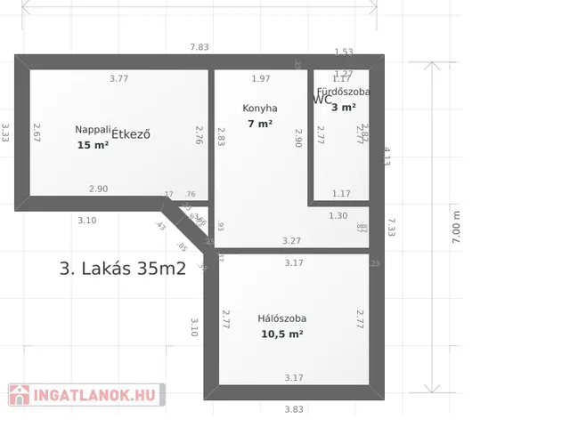 Eladó ház Pécs, Mohácsi út 41 nm