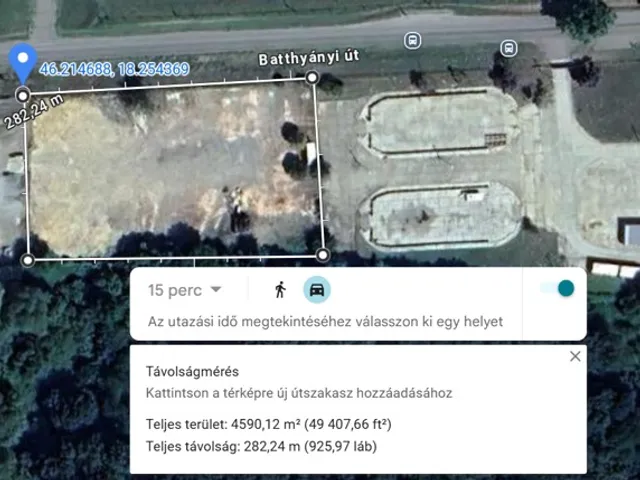 Eladó telek Komló, Mecsekjánosi, Batthányi út 4200 nm