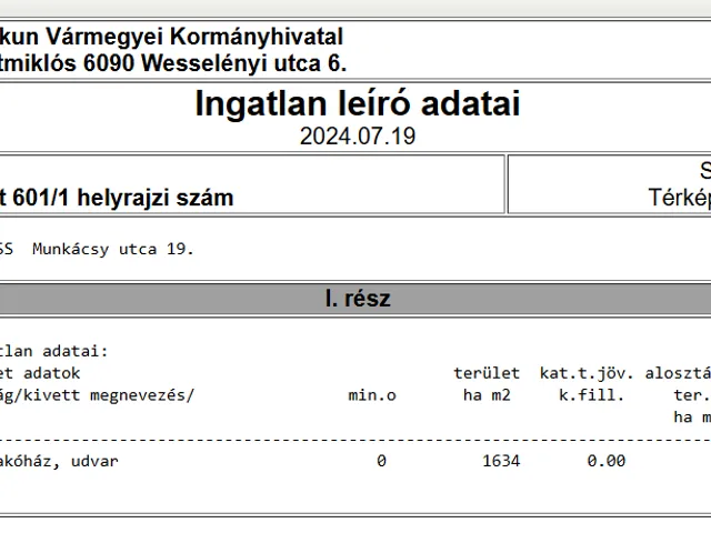 Eladó ház Tass, Munkácsy 120 nm