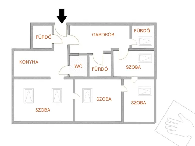 Eladó lakás Budapest XIII. kerület, Újlipótváros 73 nm