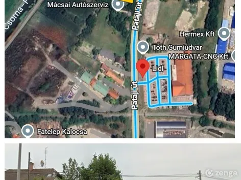 Eladó telek Kalocsa 1678 nm