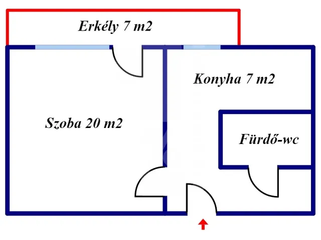 Eladó lakás Komló 41 nm