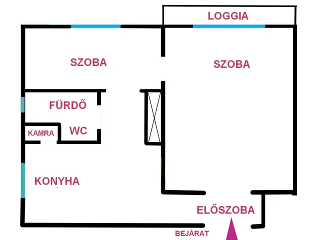 Eladó lakás Debrecen, Egyetemváros 54 nm