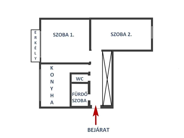Eladó lakás Debrecen, Tócóskert 55 nm