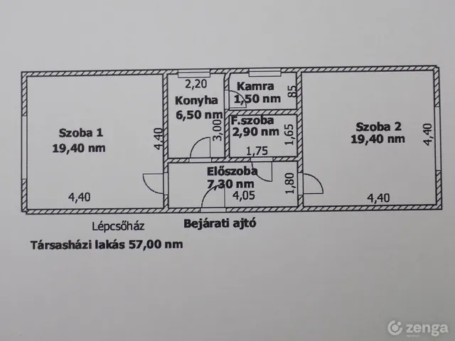 Eladó lakás Budapest XI. kerület, Műegyetem környéke 57 nm