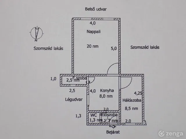 Eladó lakás Budapest IX. kerület 42 nm