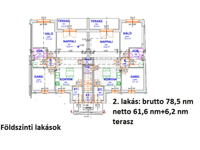 Eladó lakás Monor 78 nm