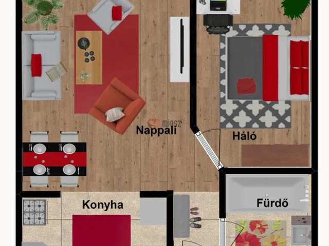 Kiadó lakás Székesfehérvár, Víziváros 44 nm