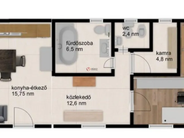 Eladó ház Pázmánd 72 nm