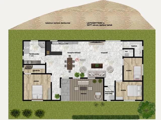 Eladó telek Nádasdladány, Kastély út 2677 nm