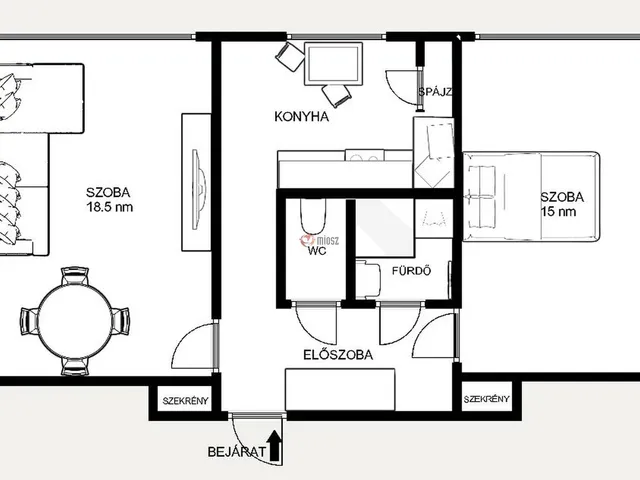 Kiadó lakás Székesfehérvár, Rádió lakótelep, Rádió utca 57 nm