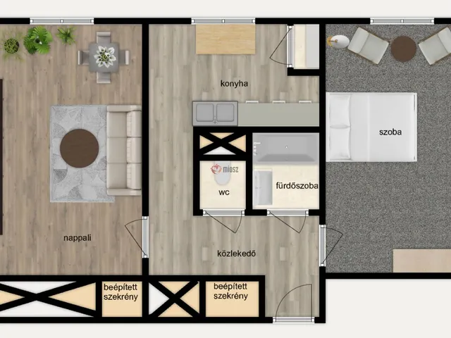 Eladó lakás Lovasberény, Lujzamajor 54 nm