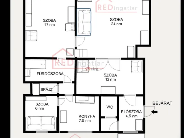 Eladó lakás Székesfehérvár, Belváros 84 nm