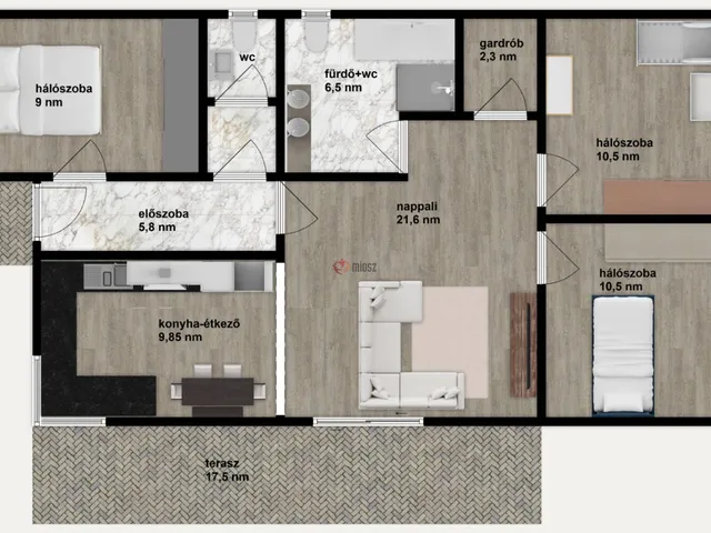 Eladó ház Székesfehérvár, Maroshegy 80 nm