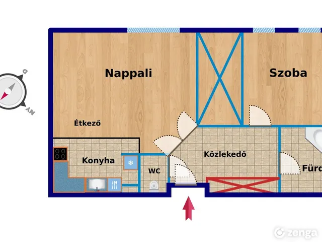 Kiadó lakás Budapest IX. kerület, Belső Ferencváros 64 nm