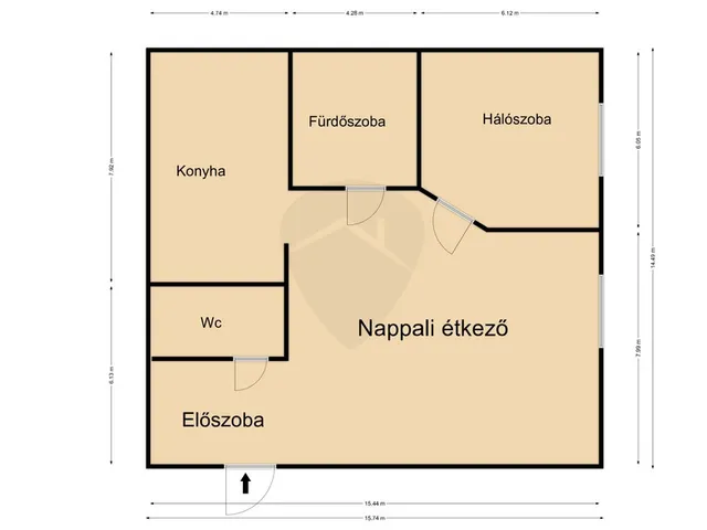 Kiadó lakás Budapest IX. kerület 41 nm