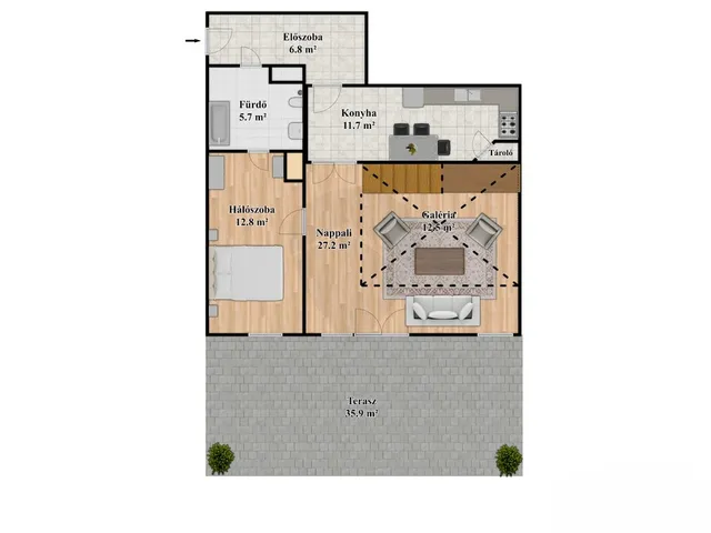 Eladó lakás Budapest IX. kerület 65 nm