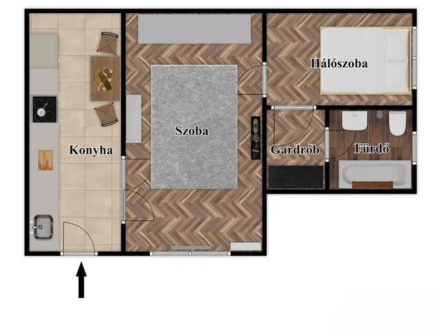 Eladó lakás Budapest IX. kerület, Belső Ferencváros 37 nm