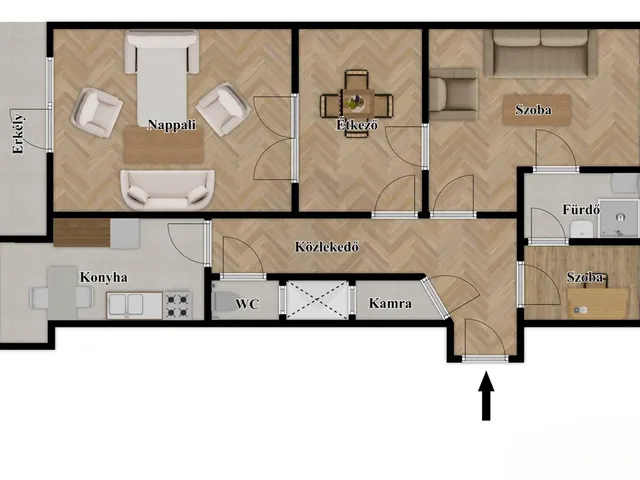 Eladó lakás Budapest XIII. kerület, Újlipótváros 76 nm