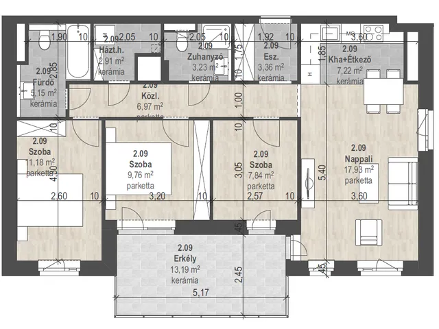 Eladó lakás Budapest XIII. kerület, Angyalföld 75 nm